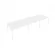 Переговорный стол (3 столешницы) Metal System Б.ПРГ-3.3 Белый_243621