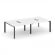 Стайл Проджект Рабочая станция двухсторонняя SN-59P.DRS-043 Белый/Металл Черный/Черный Заглушка 2760 _3860015