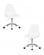 Офисное кресло для персонала DOBRIN MONTY (белый) 2 шт_3636802