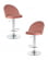 Стул барный DOBRIN MILANA (пудрово-розовый велюр (MJ9-32)) 2 шт_3637080