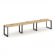 Стайл Проджект Рабочая станция односторонняя SN-59O.ORS-043 Тиквуд Светлый/Металл Черный/Черный Загл _3865846