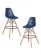Стул барный DOBRIN DSW BAR (ножки светлый бук, цвет темно-синий (BE-12)) 2 шт_3636945