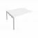 Проходной наборный элемент переговорного стола Metal System Б.ППРГ-4 Белый/Серый_243779