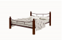 Кровать София Lux plus 1600х1900 Коричневая_142386