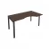 Стол письменный METAL SYSTEM Б.СА-1 Пр Венге/Антрацит_237415