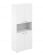 Шкаф высокий с нишей Sigma SG.861.WH.WH.WH Белый_750130