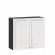 Шкаф кухонный 800 Джулия ЛД 284.360.000.064 Черный Белый_258100
