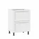 Тумба кухонная 600 с 2 ящиками ЛЮКС (4) Джулия ЛД 284.900.000.037 Белый_258018