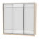 Шкаф-купе B-220х235х60-2(ДСС-Белый-D8D8D8)_358799