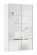 Шкаф-купе двухдверный Прайм 1400 Зеркало/Зеркало Белый снег_185862