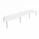 Переговорный стол (3 столешницы) Metal System Б.ПРГ-3.4 Белый/Серый_243714