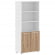 Шкаф с одним комплектом глухих малых дверей EDIS EHCS 85.5 Дуб Денвер светлый Белый Белый_3653674