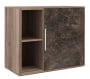 Шкаф низкий с вертикальной нишей B-TONE BTN36151242 Вяз Бетон темный_472899